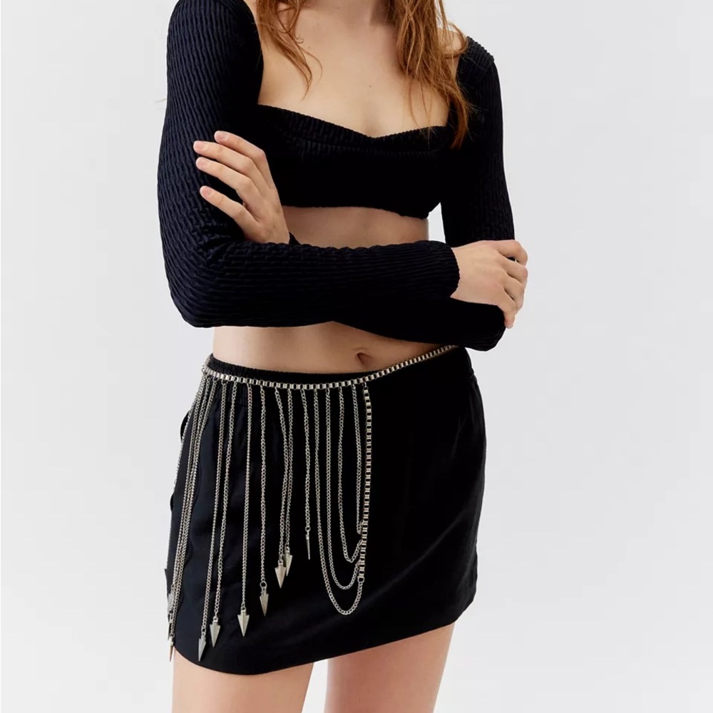 NWT Urban Outfitters Phoenix Fringe Chain Belt - One Size